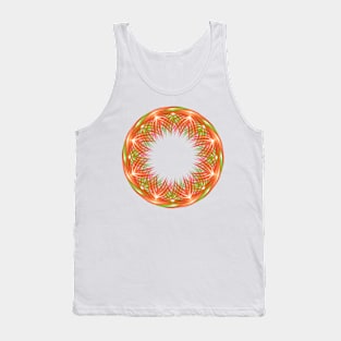 Red and green mandala Tank Top